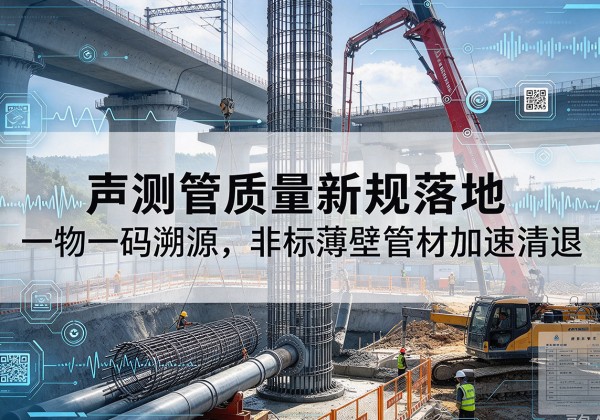 新郑声测管质量新规落地，一物一码溯源，非标薄壁管材加速清退